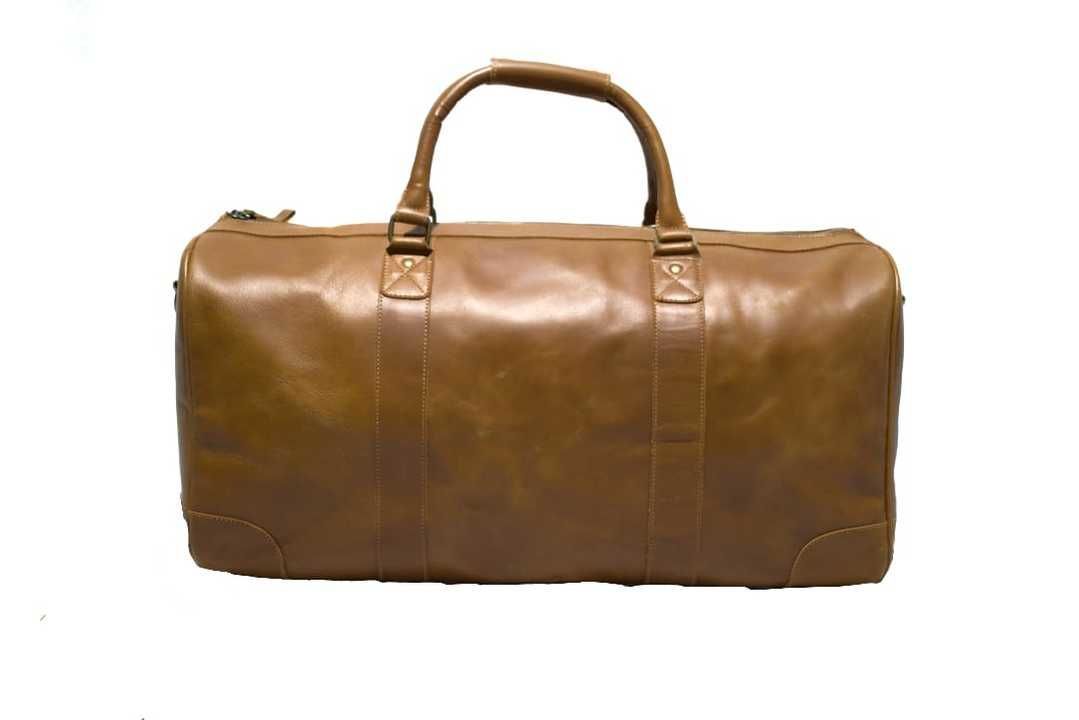 Leather duffle bag uploaded by business on 4/24/2021
