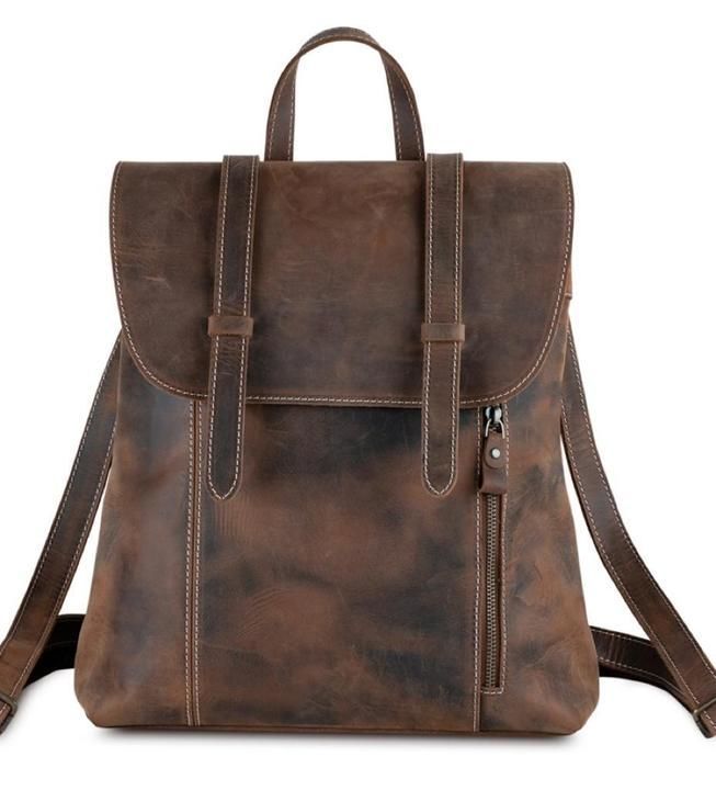 Leather backpack bag uploaded by business on 4/24/2021