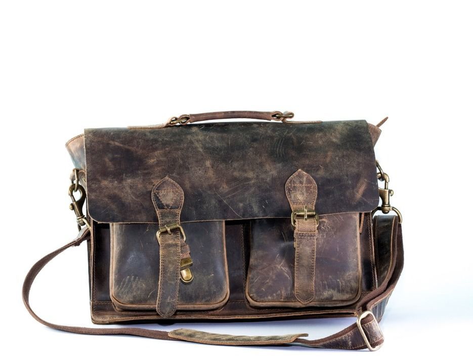 Crazy buffalo Leather Laptop bag uploaded by business on 4/24/2021
