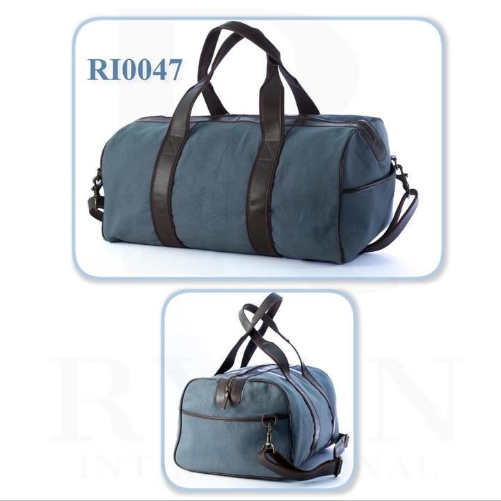 Canvas and leather duffle bag uploaded by business on 4/24/2021