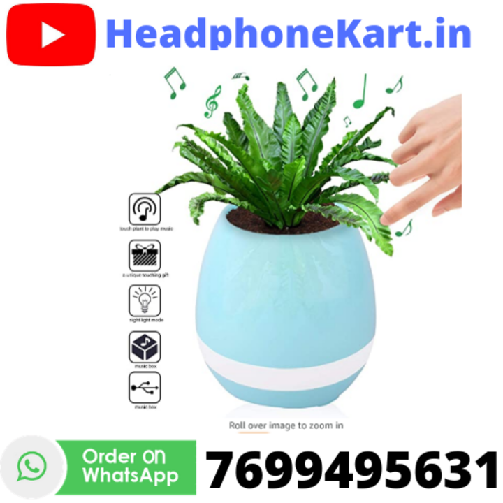 smart music flower pot    WHK321 uploaded by HeadphoneKart.in on 4/24/2021