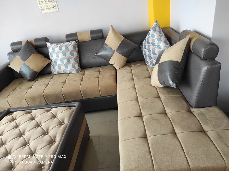 L-shep sofa set uploaded by Neeraj sofa repering and dry cleani on 4/24/2021
