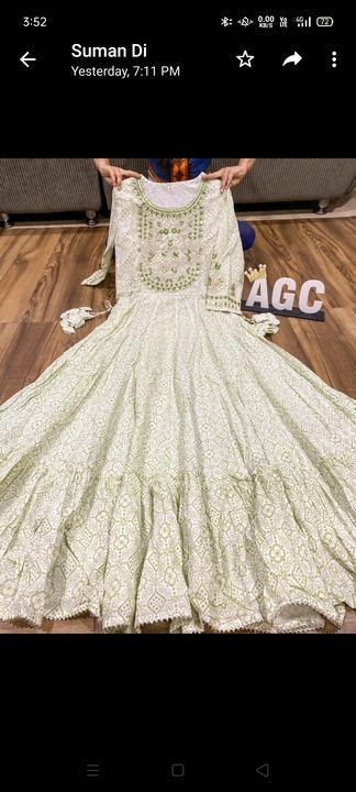Cotton Anarkali Gown uploaded by business on 4/24/2021