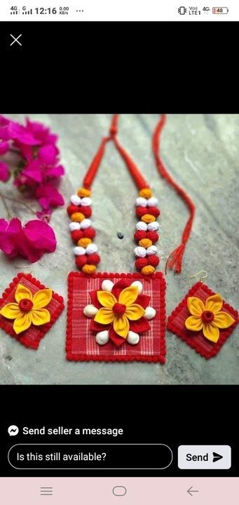 Fabric jewellery  uploaded by business on 4/24/2021