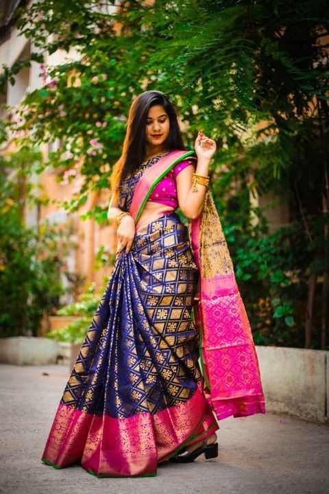 The Kanchipuram Silk Saree uploaded by Pushp_collection on 4/25/2021