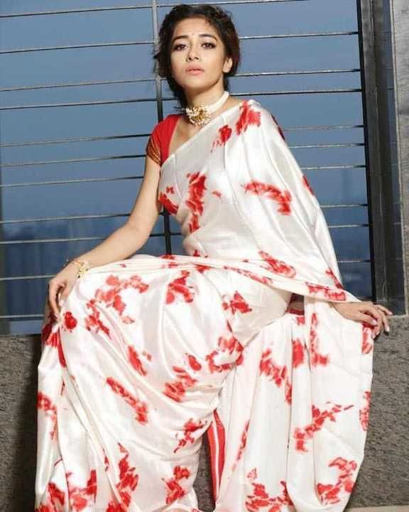 Satin Digital Print Saree uploaded by Pushp_collection on 4/25/2021