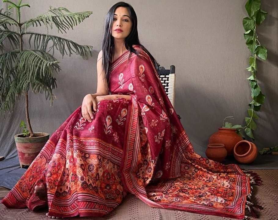 Handloom Cotton Malai Saree uploaded by Pushp_collection on 4/25/2021
