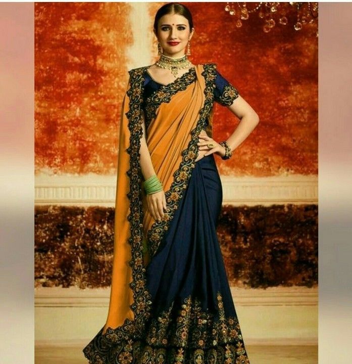 heavy party wear saree uploaded by business on 4/25/2021