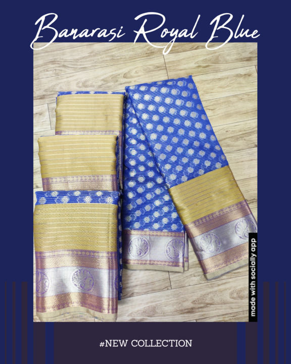 Banarasi royal blue uploaded by Kalanjali silk on 4/25/2021