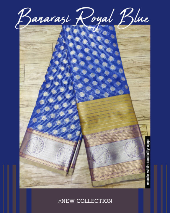 Banarasi royal blue uploaded by Kalanjali silk on 4/25/2021