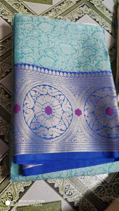 Kora mushllin banarasi saree uploaded by Rahman textiles on 4/25/2021