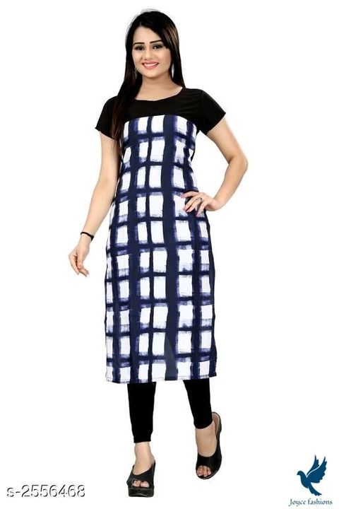 Women's printed crepe kurti uploaded by business on 4/26/2021