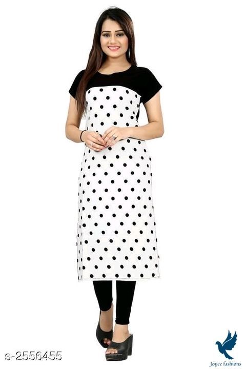 Women's printed crepe kurti uploaded by business on 4/26/2021