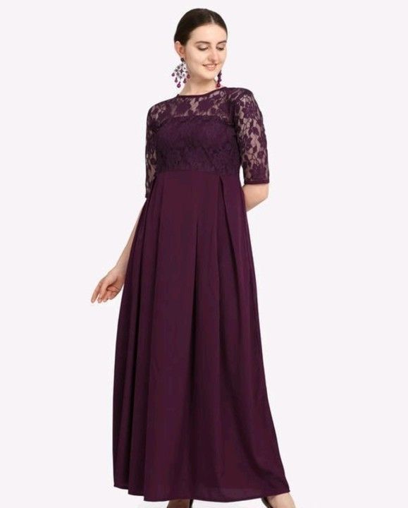 Women's long western dress uploaded by Anaya fashion hub on 4/26/2021