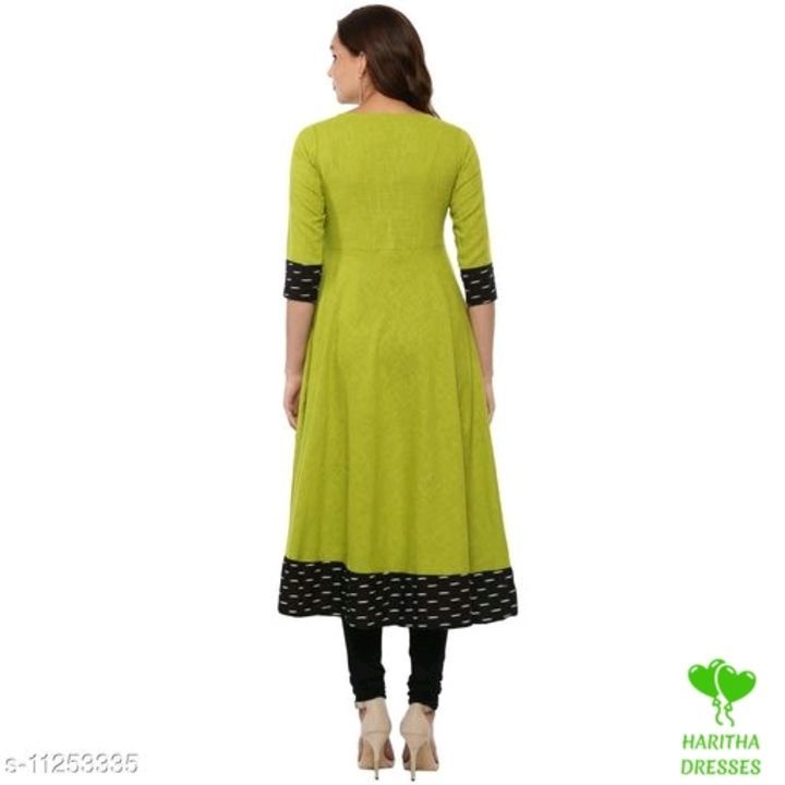 Women self design Cotton Blend anarkali kurthi  uploaded by Vinayharitha dresses 👗 on 4/26/2021