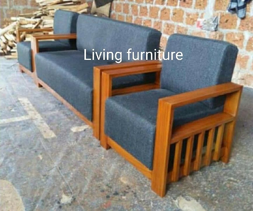 Teak wood sofa set 3+1+1  uploaded by business on 7/29/2020