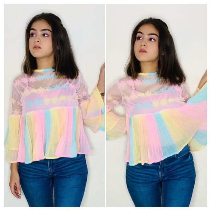 Post image Rainbow top with Inner
Size upto 34"
Best quality
Book Fast

For more information
Contact- 7999929595
Reseller can join whatsapp group.