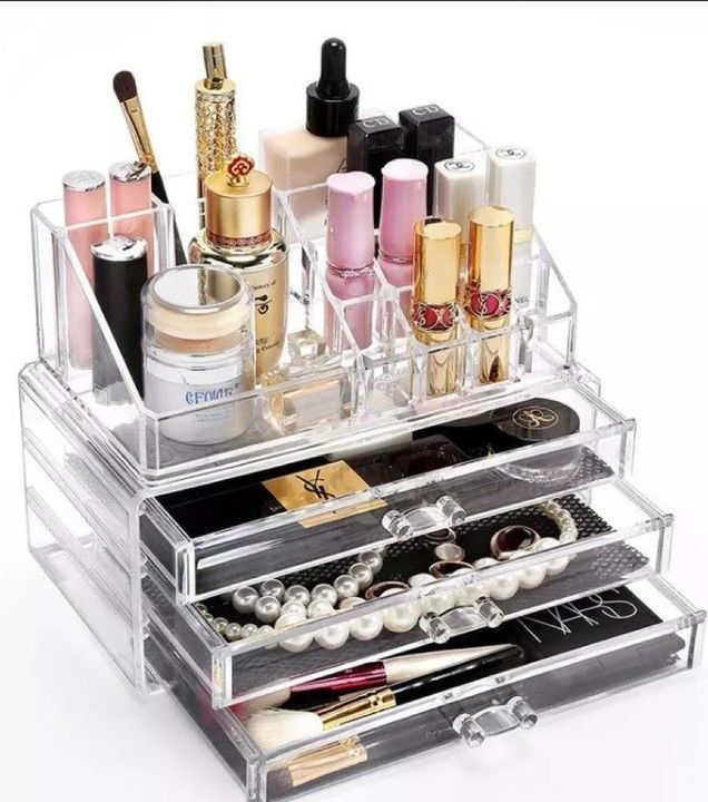 Makeup organizador Transparent Multi-storey Drawer Type Cosmetics Box uploaded by Angel Shopping Hub on 4/26/2021