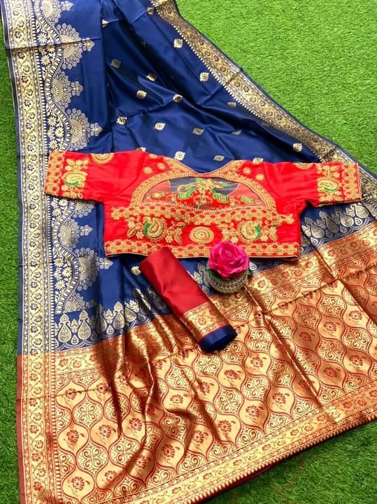 Double Blouse Concept Saree uploaded by Paridhan Street on 4/26/2021