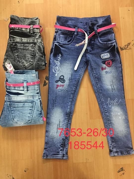 Girls fancy jeans uploaded by business on 4/26/2021