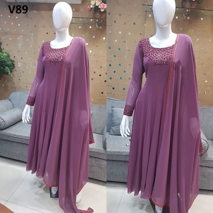 Gown with dupatta uploaded by business on 4/26/2021