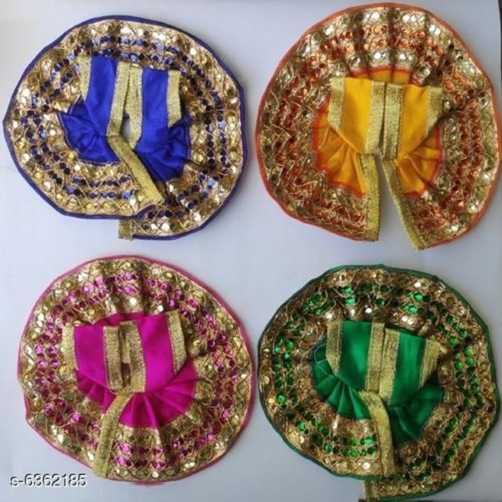Post image Catalog Name:*Stylish Silk Laddu Gopal Poshak*
Material: Plastic
Pack: Set Of 4
Sizes: (L X W) - 4 in X 4 in

Dispatch:1 Day 

Easy Returns Available In Case Of Any Issue
*Proof of Safe Delivery! Click to know on Safety Standards of Delivery Partners- https://ltl.sh/y_nZrAV3