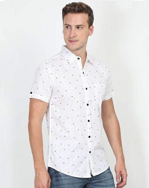 Men's Slim Fit Cotton Printed Casual Shirts uploaded by business on 7/29/2020