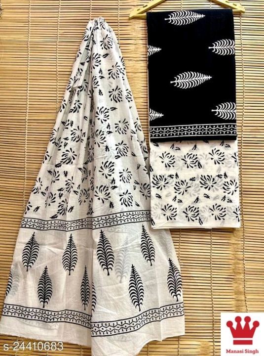 COTTON HANDBLOCK PRINTED SUIT PIECE uploaded by Fashion Fever on 4/26/2021