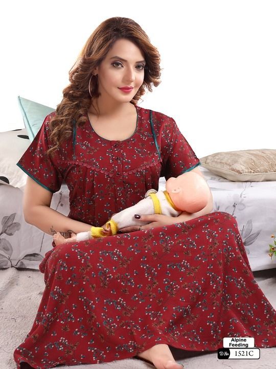 Post image I m manufacturer and wholesaler
From Mumbai 
Size L and XL
Feeding Nighty