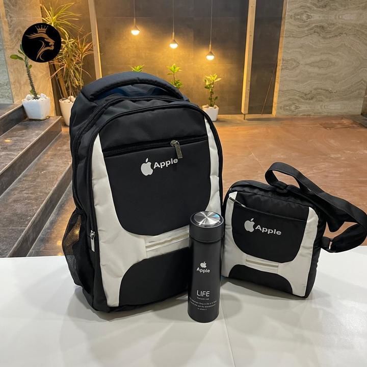 
* BRAND NEW COMBO *🍎* APPLE BACKPACK 🎒
🍎* APPLE SLING BAG*🍎* APPLE WATER BAG HOT &COLD uploaded by Rakesh Textiles on 4/27/2021