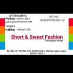 Business logo of SHORT AND SWEET FASHION