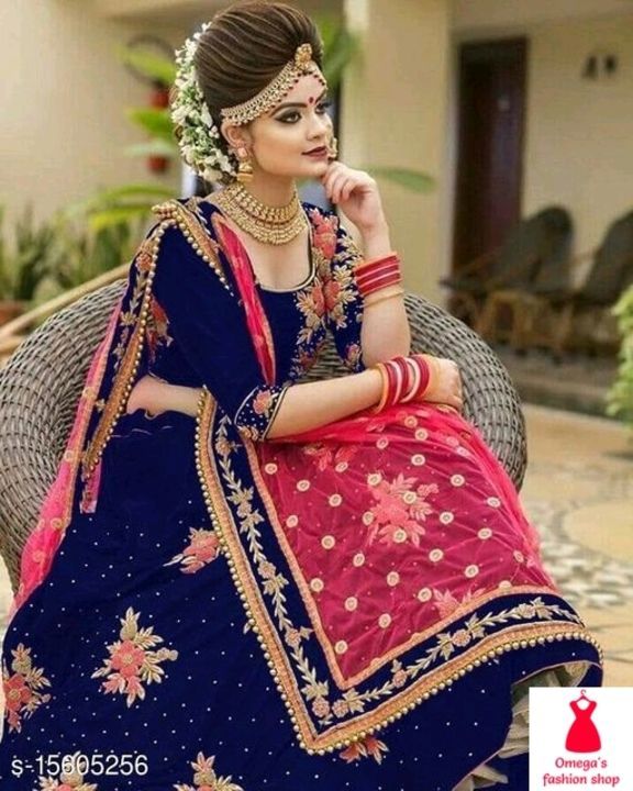 party wear lahnga choli uploaded by business on 4/27/2021