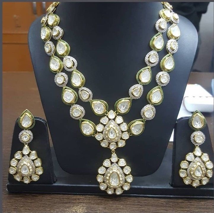 Neckless with earings uploaded by S.h k. Jewellers on 4/27/2021