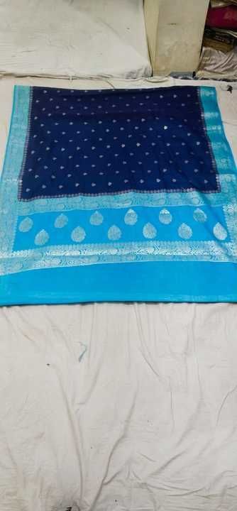Banarasi georgette saree uploaded by Shree krishna fashion on 4/27/2021