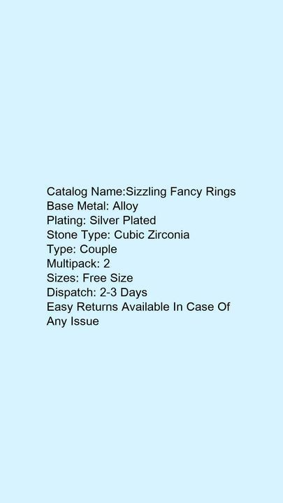 Sizzling Fancy Rings* uploaded by Vraj online shop on 4/27/2021