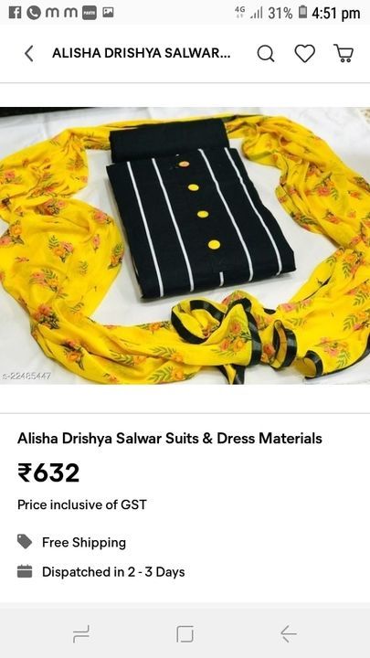Suit uploaded by Anjali bhudhirajs collection  on 4/27/2021
