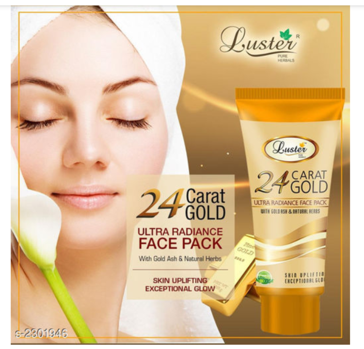 Post image 450 RS only
24 carat gold face pack 
Free shipping charges
Cash on delivery