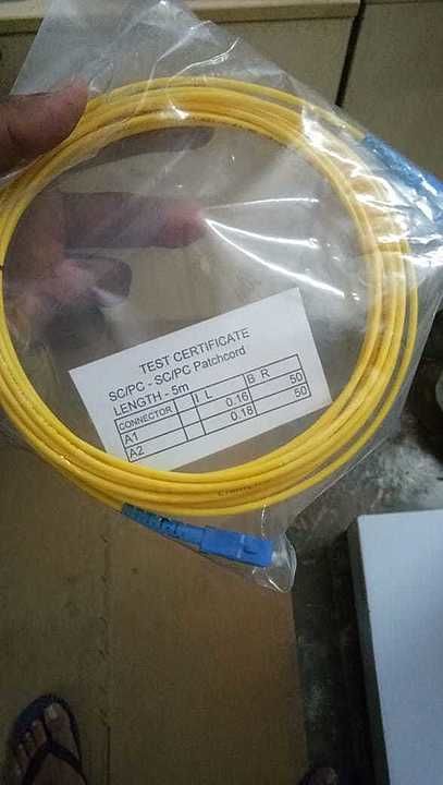 Optic Fiber Patch cord . Simplex 3mm. 5mtr uploaded by business on 7/29/2020