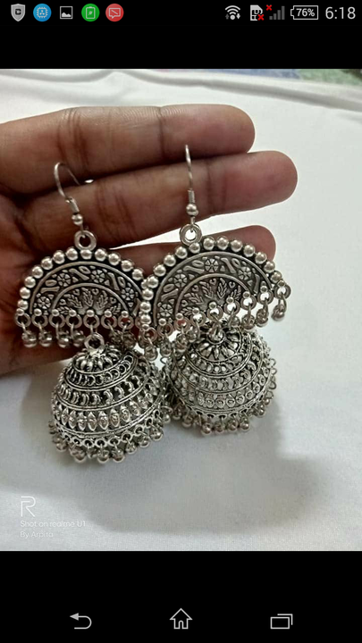 Jhumka uploaded by Chandrika Oxidized jewelry on 4/27/2021