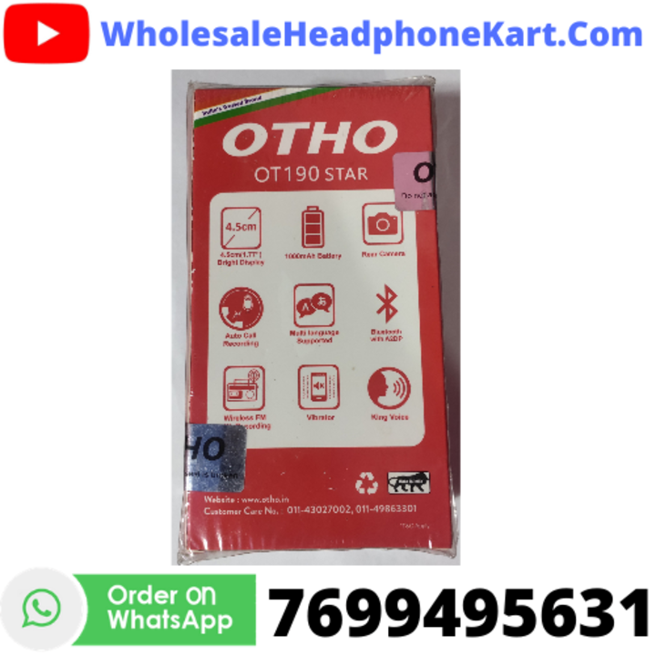 Otho OT190 Alpha Gold Black Dual Sim (1 Year) WHK342 uploaded by HeadphoneKart.in on 4/27/2021