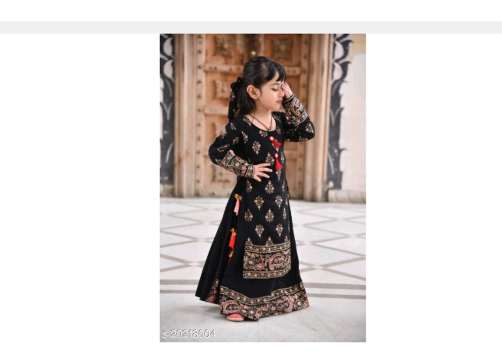Post image 800 rs only
Beautiful dress kids girls 
Free shipping charges
Cash on delivery