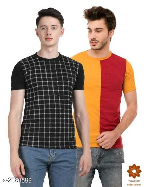 Men's stylish t shirts with combo2 uploaded by Aapki apni shop on 4/28/2021