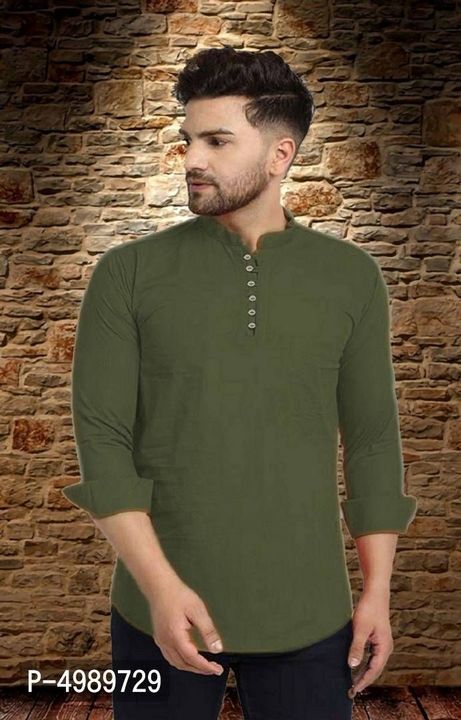 Solid Cotton Kurta for Men uploaded by Indian Market on 4/28/2021