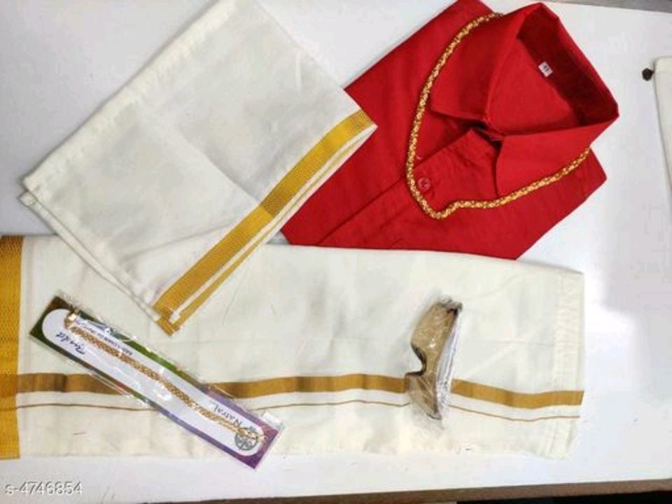 Kids dhoti set uploaded by Twinkle of color's  on 4/28/2021