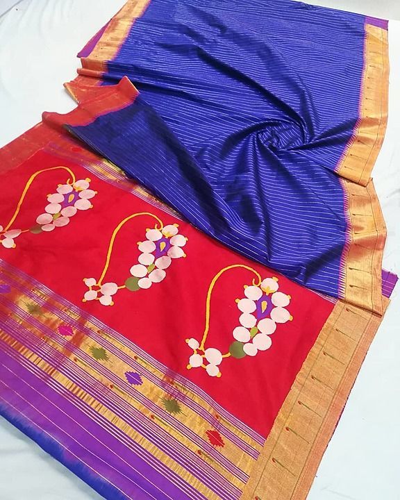 Pure silk handmade muniya broket paithani saree uploaded by Shivshahi paithani manufacturer  on 7/29/2020