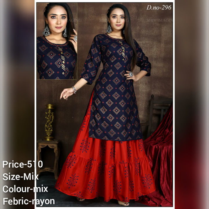Ladies Kurti & Plazo set , gown  uploaded by business on 4/28/2021
