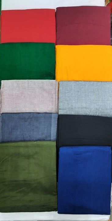 Sambalpuri handloom cotton plain fabric uploaded by Kalpana Handloom on 4/28/2021