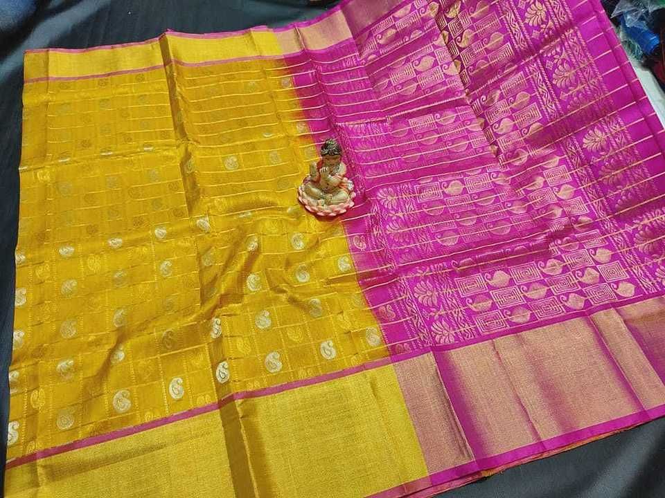🌹Uppada pattu moti checks buta with rich pallu sarees🌹 uploaded by Vijaya Aparna Handlooms on 7/29/2020