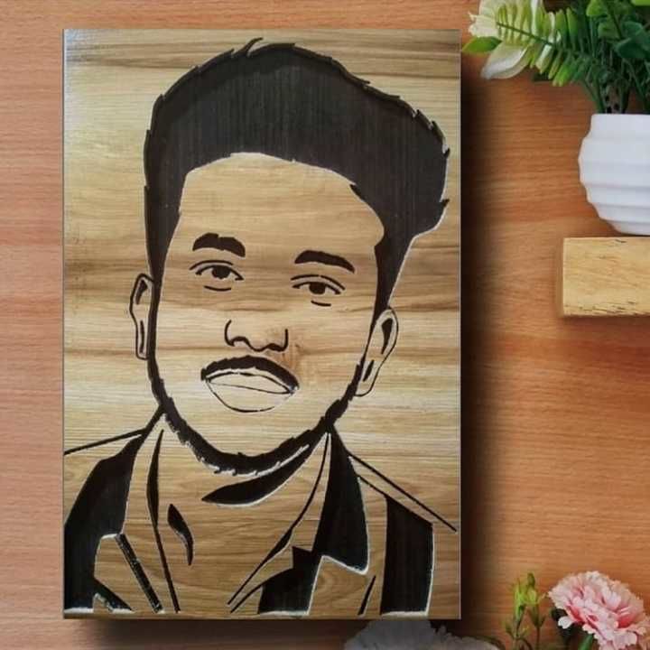 3d wooden portrait uploaded by business on 4/28/2021