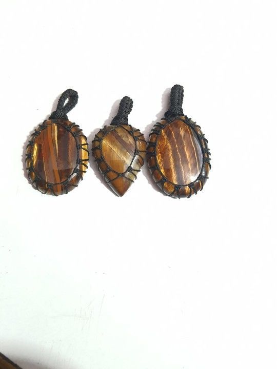 TIGER EYE PANDENT OF THREE PIECE uploaded by HOVEL BEADS on 4/28/2021